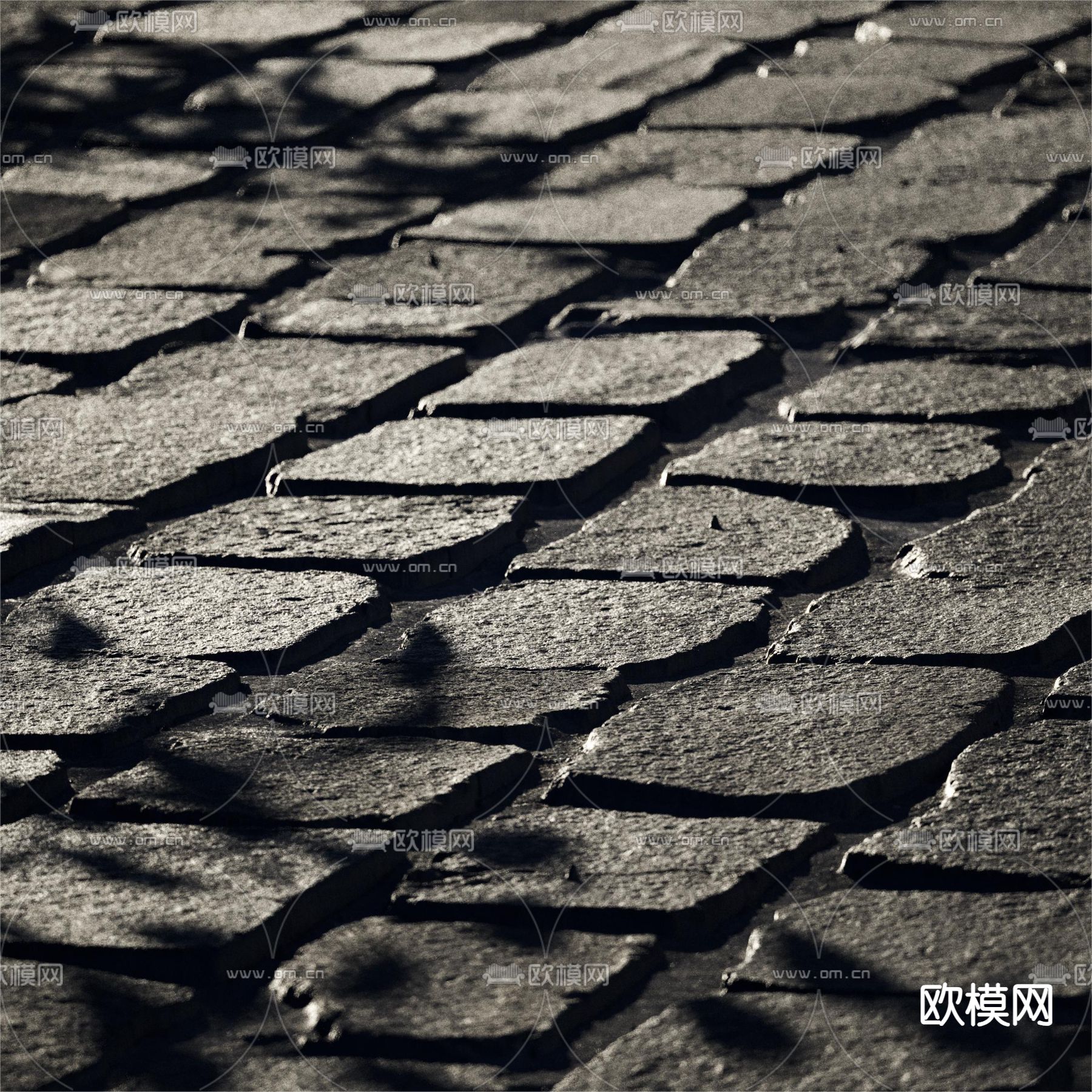 石头路面材质3d模型下载（渲染图5）