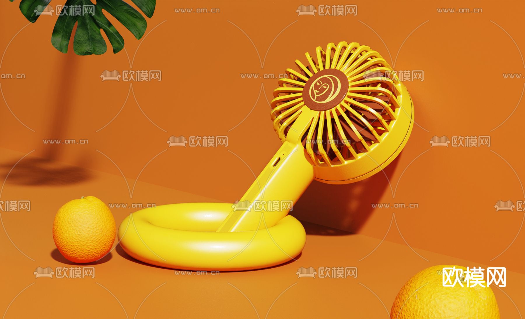 桌面小风扇3d模型下载