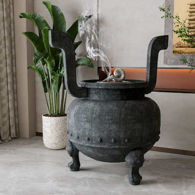  新中式青铜鼎 摆件su模型 