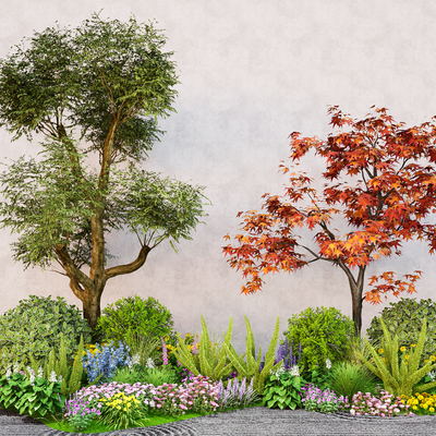  球形灌木su模型 