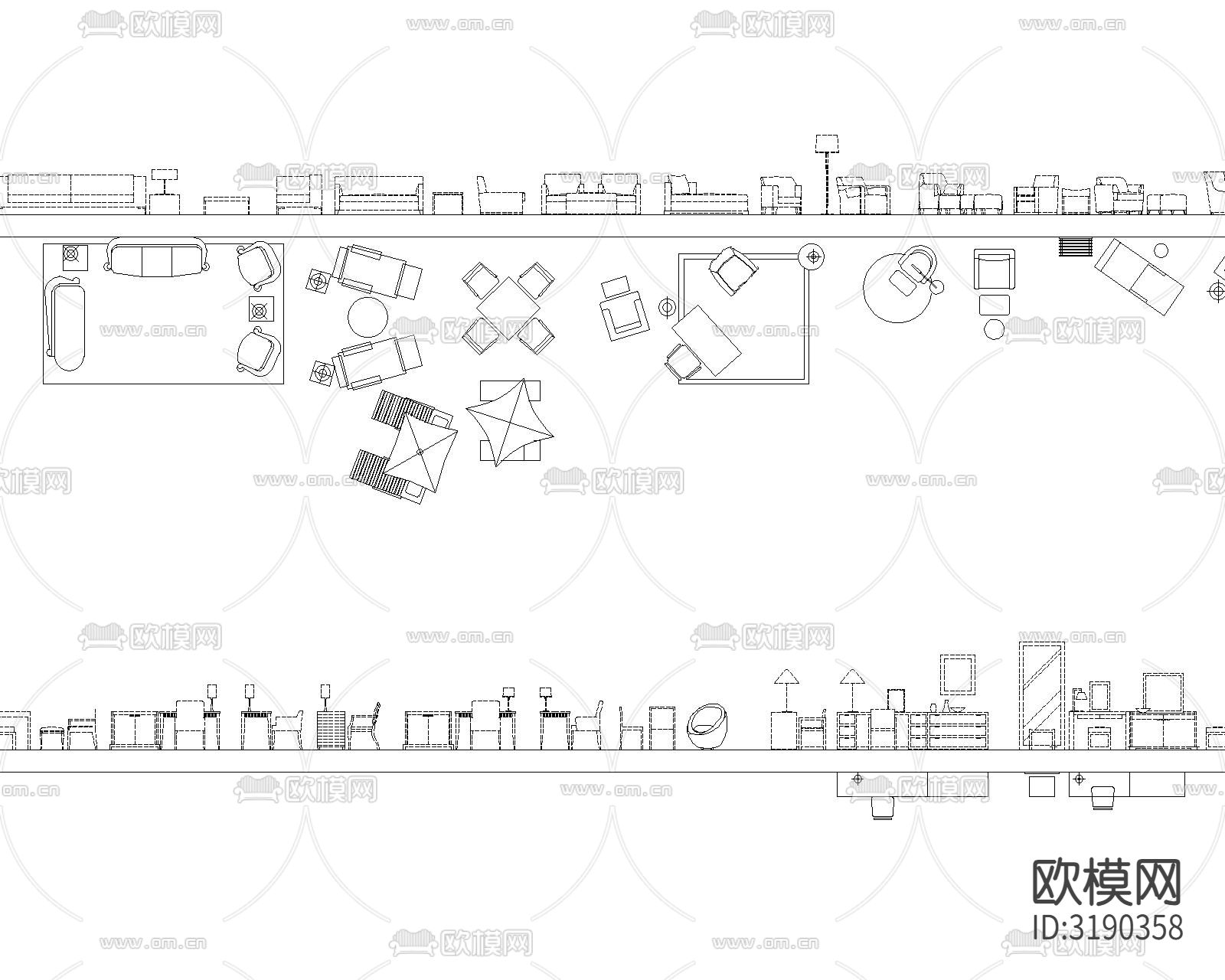 2024名师专用室内设计cad图库下载（渲染图4）