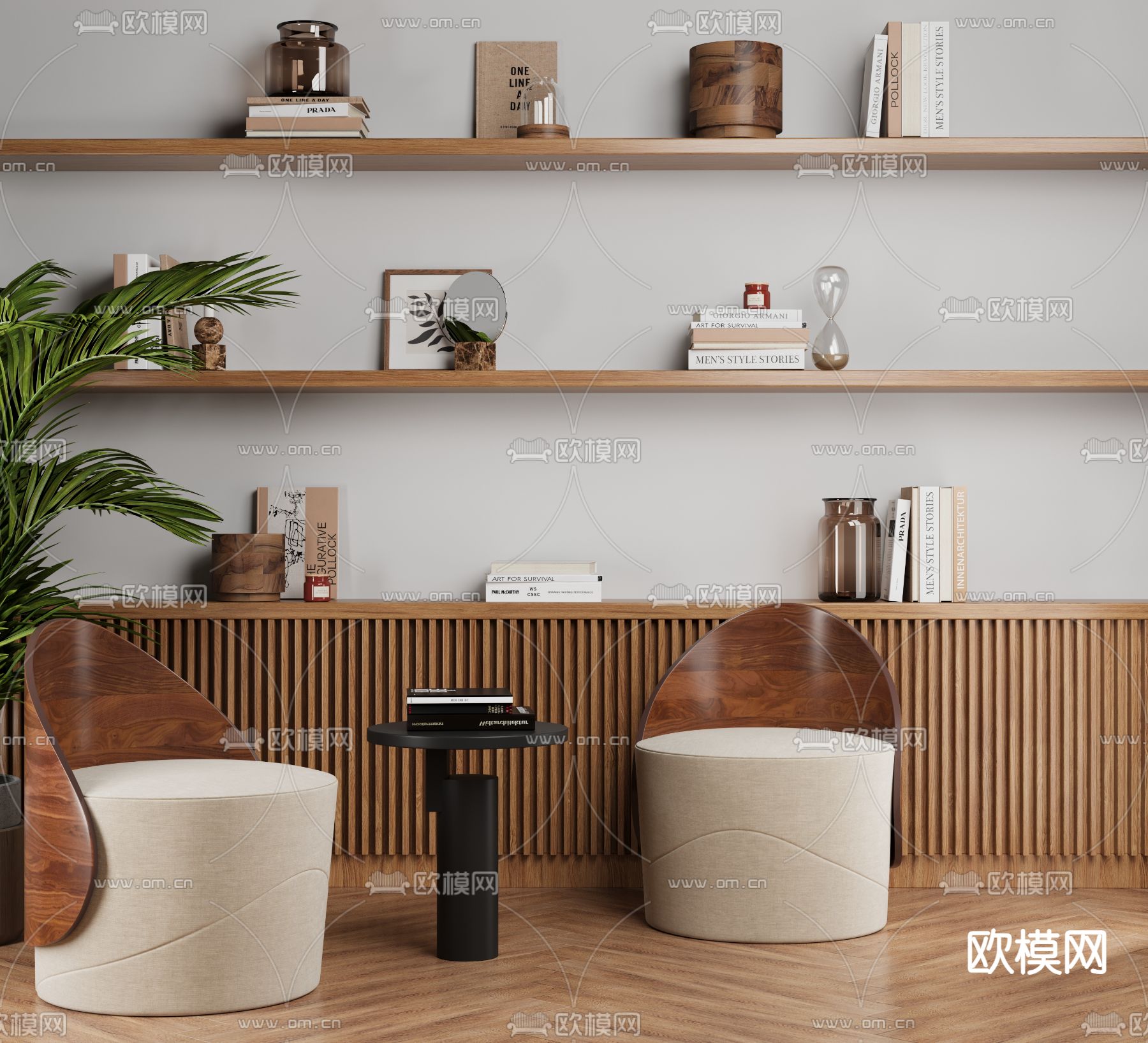 洽谈桌椅 圆凳 休闲桌椅3d模型下载