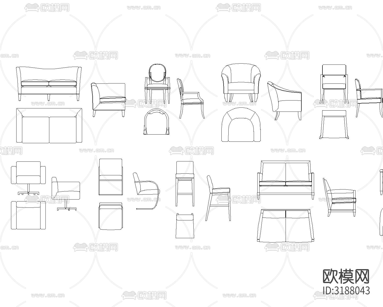知名设计公司制图CAD图库下载（渲染图5）