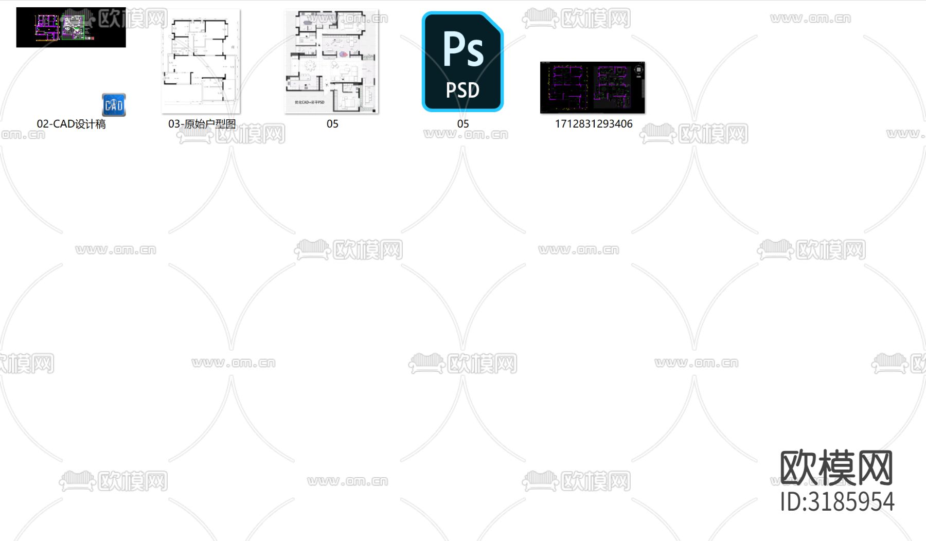 300㎡大平层CAD施工图下载（渲染图3）