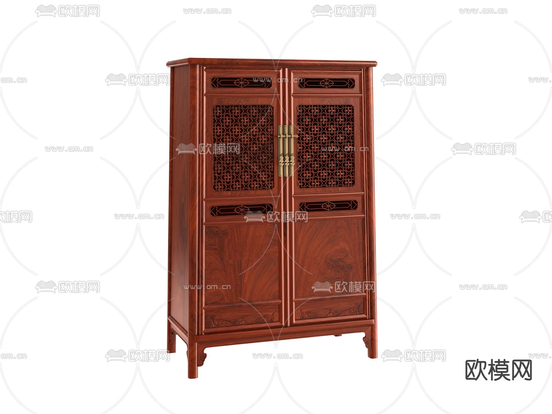 中式角柜 装饰柜3d模型下载