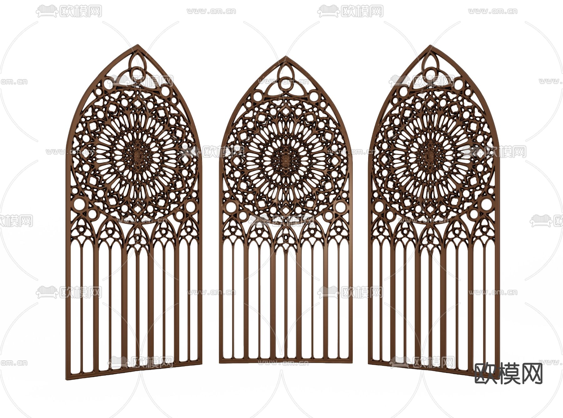 东南亚屏风 隔断su模型下载（渲染图2）