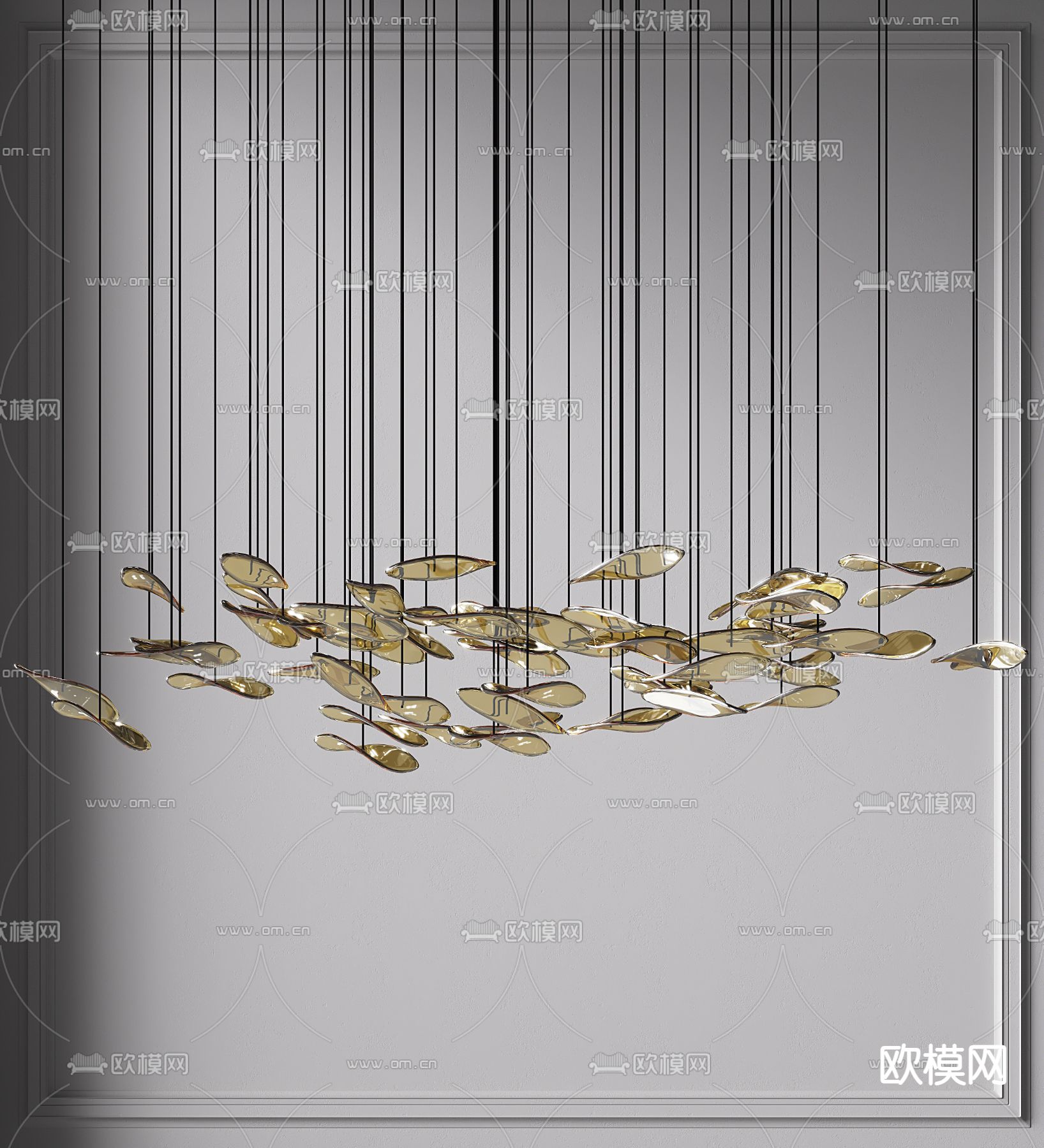 装饰灯 大堂吊灯3d模型下载