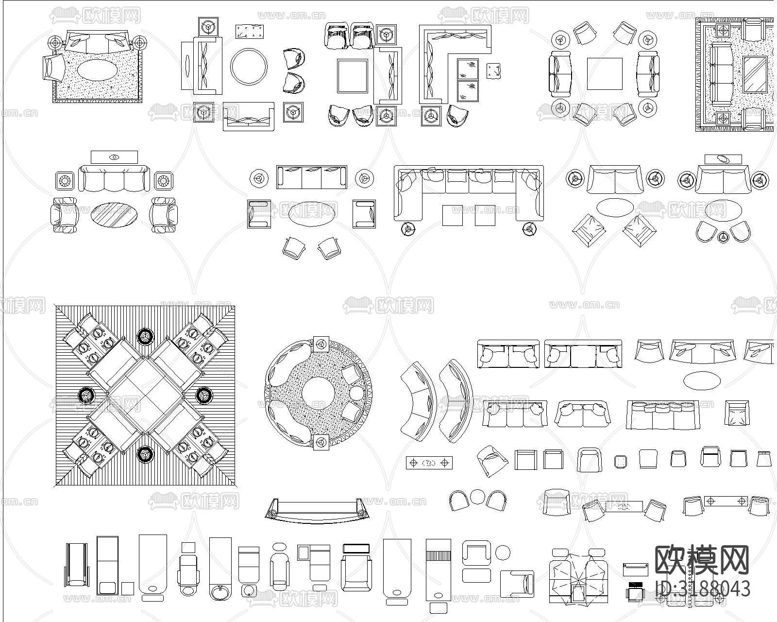 知名设计公司制图CAD图库下载（渲染图2）