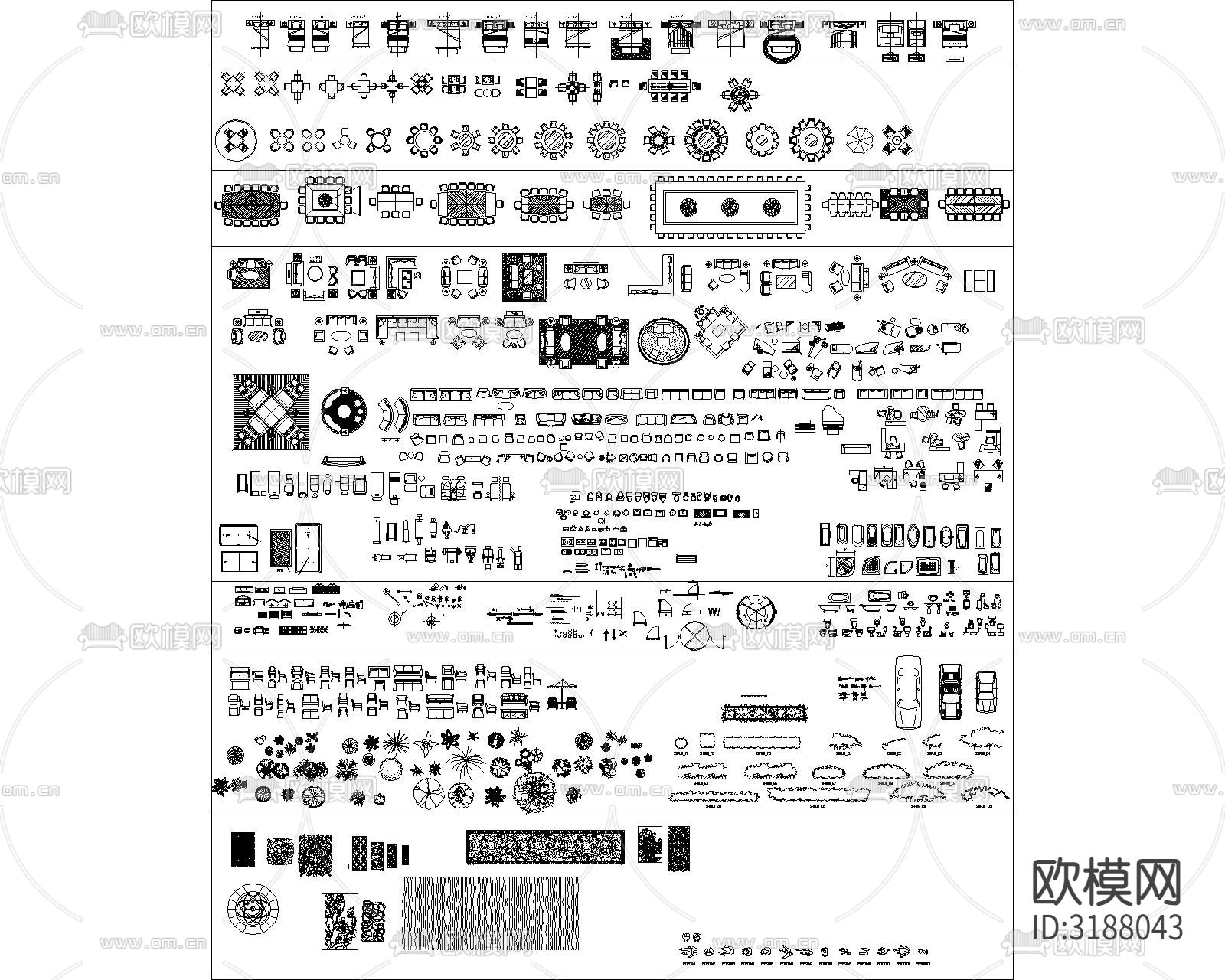 知名设计公司制图CAD图库下载（渲染图1）