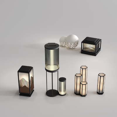  户外灯 景观灯 庭院灯su模型 