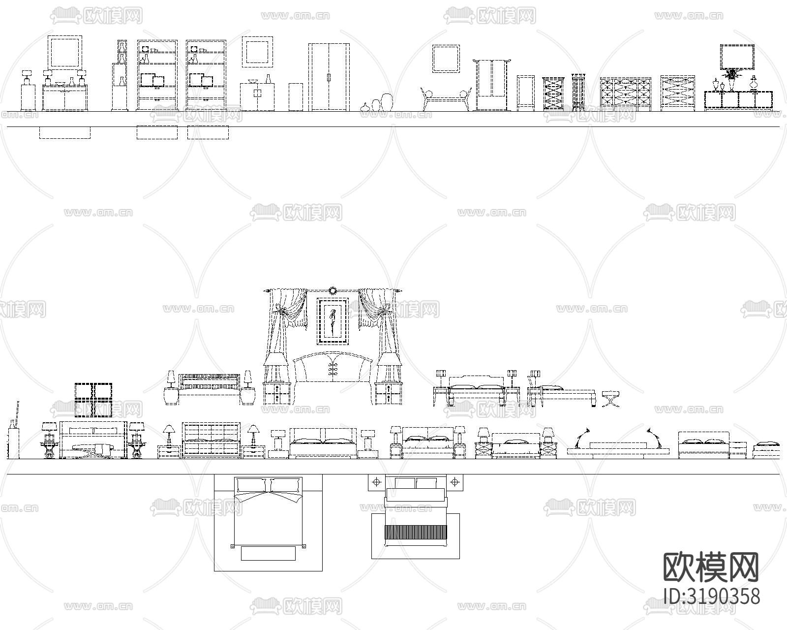2024名师专用室内设计cad图库下载（渲染图5）