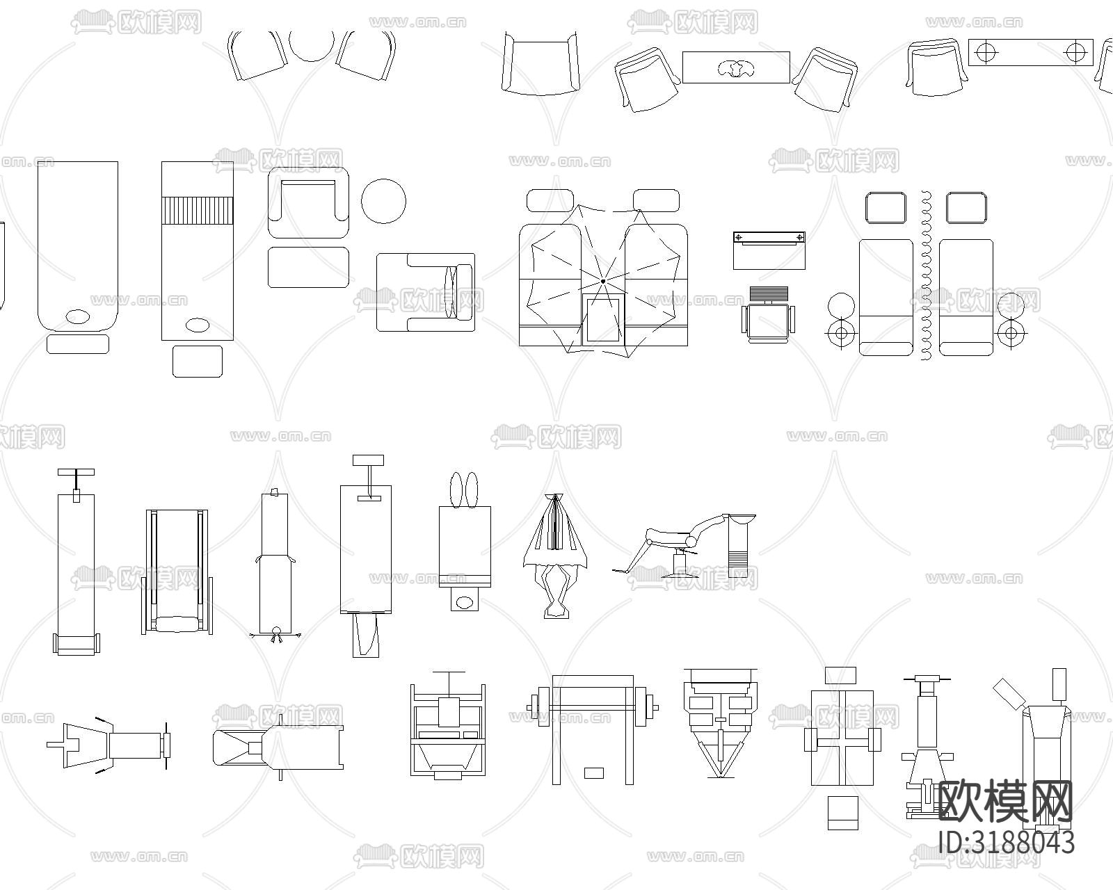 知名设计公司制图CAD图库下载（渲染图3）