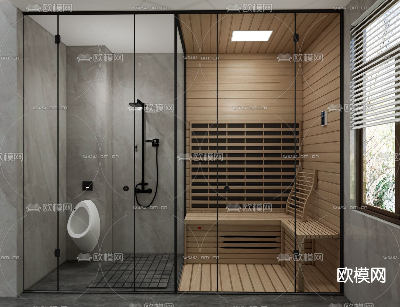 一体式汗蒸房3d模型下载