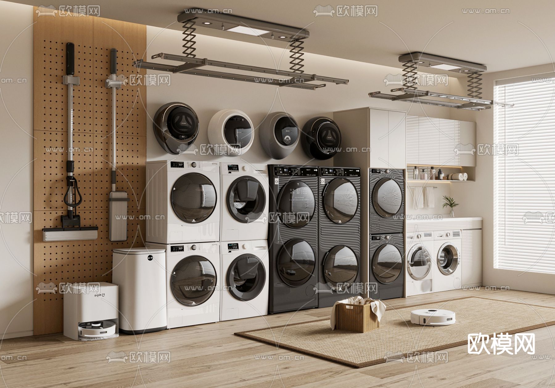 滚筒洗衣机 迷你洗衣机3d模型下载