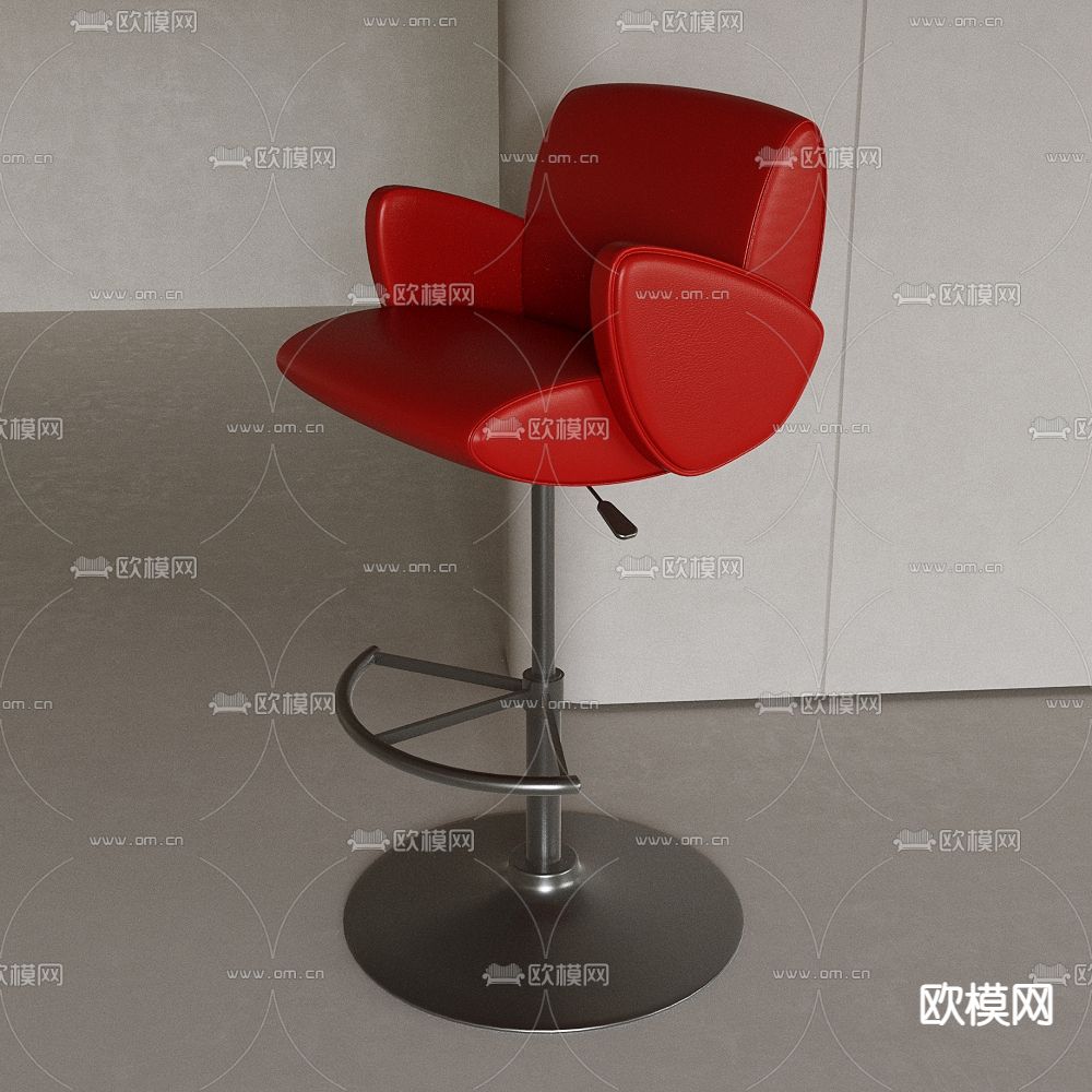 吧椅 高脚椅免费3d模型下载