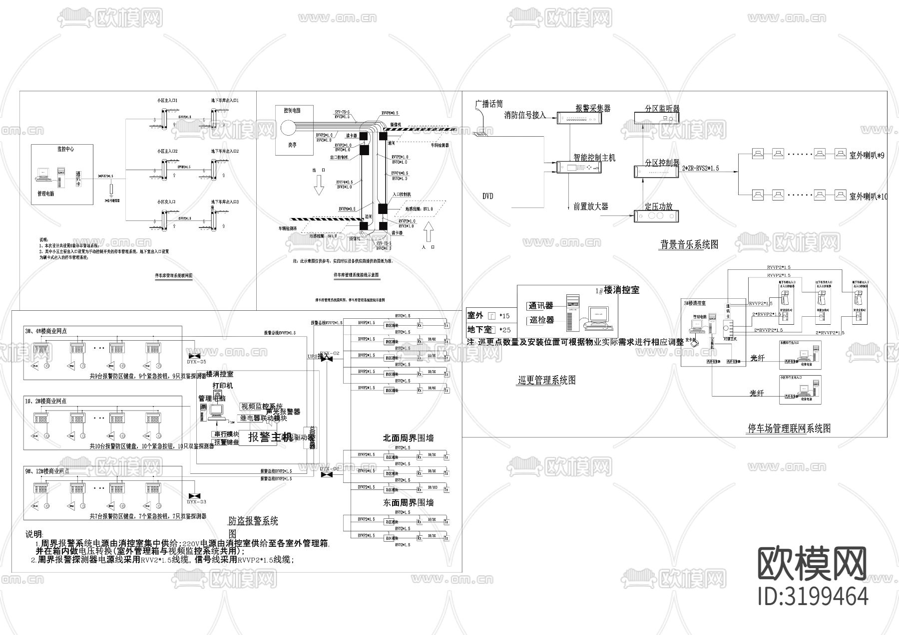 智能弱电系统cad图库下载