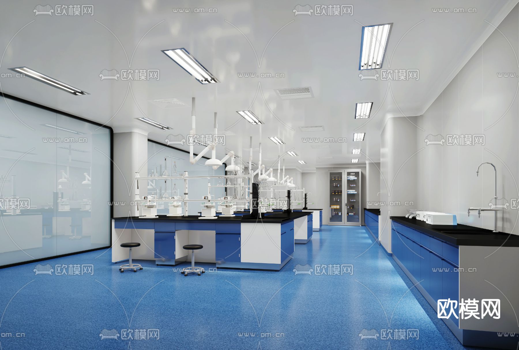 现代实验室3d模型下载