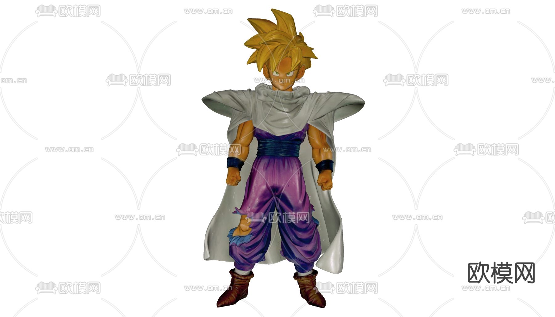 现代动漫角色免费3d模型下载（渲染图2）