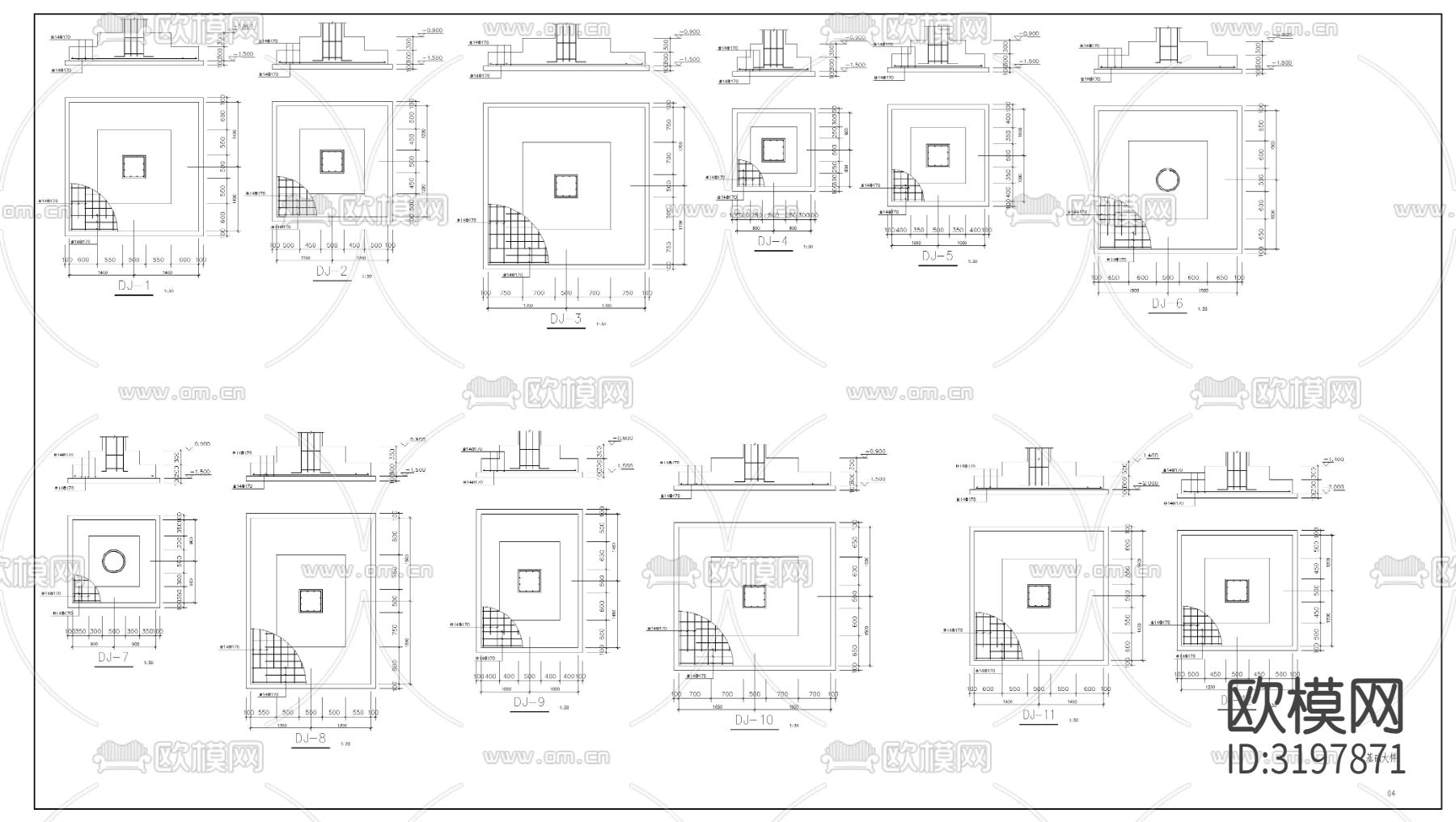 幼儿园建筑cad施工图下载（渲染图3）