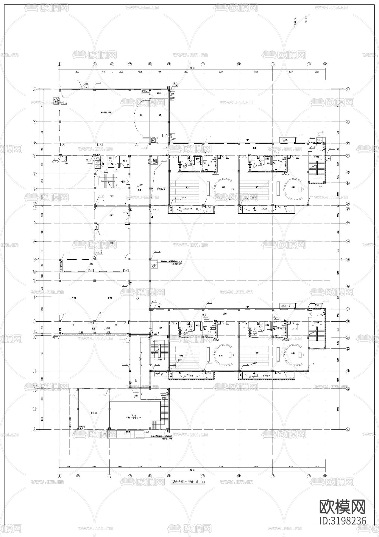 幼儿园给排水cad施工图