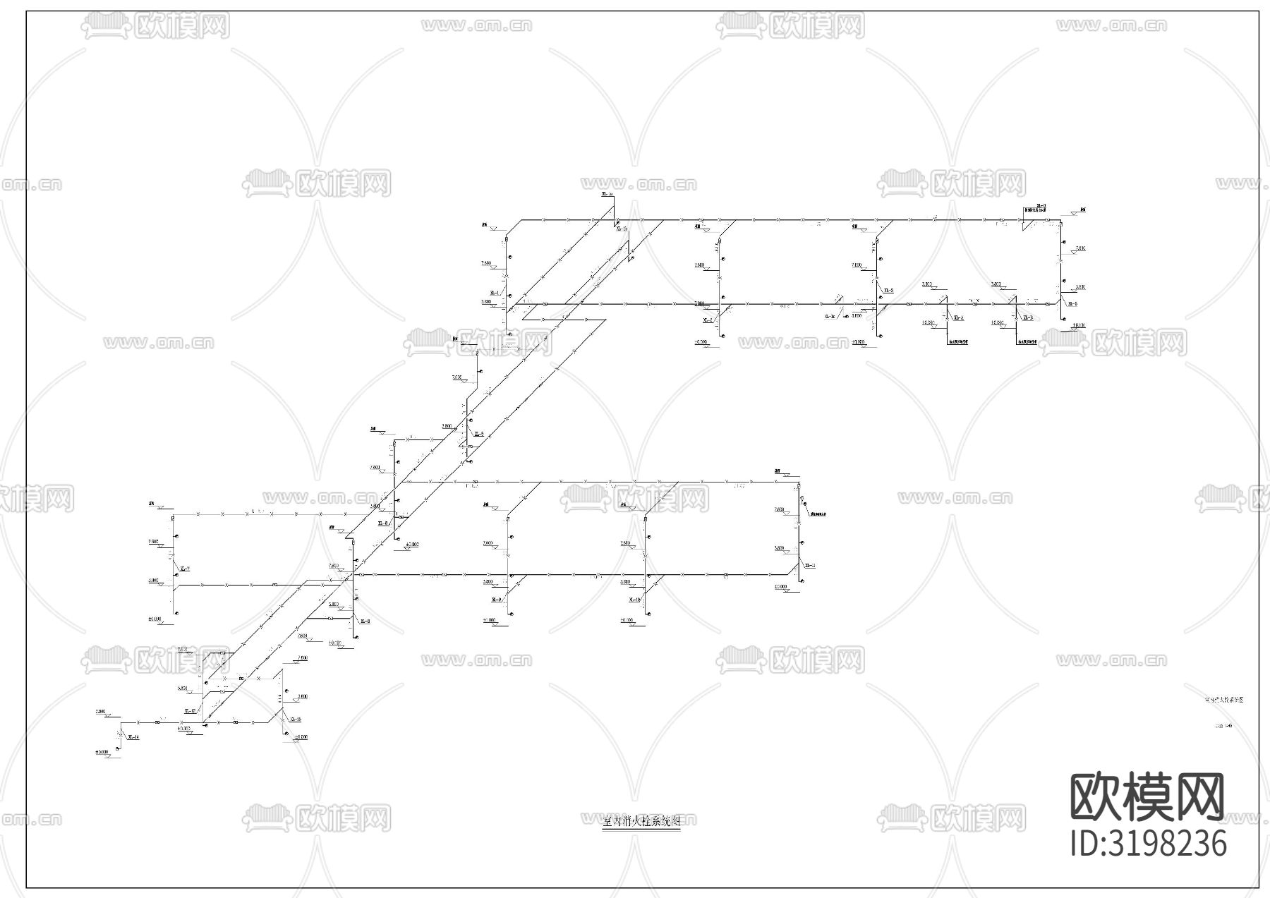幼儿园给排水cad施工图