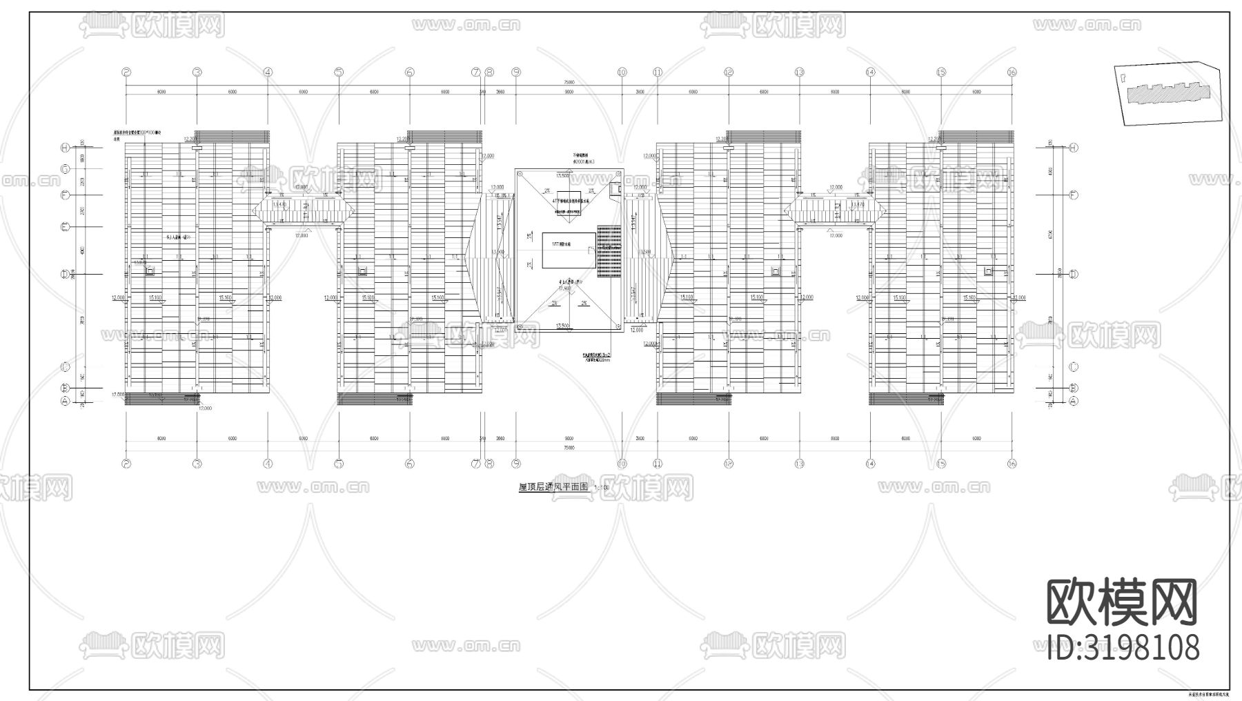 幼儿园暖通cad施工图下载（渲染图5）