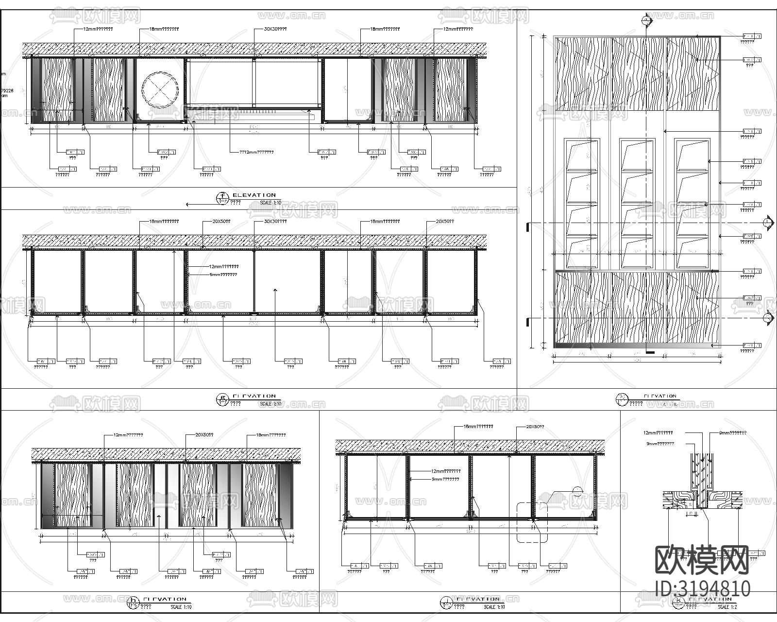 柜体cad大样图下载（渲染图2）