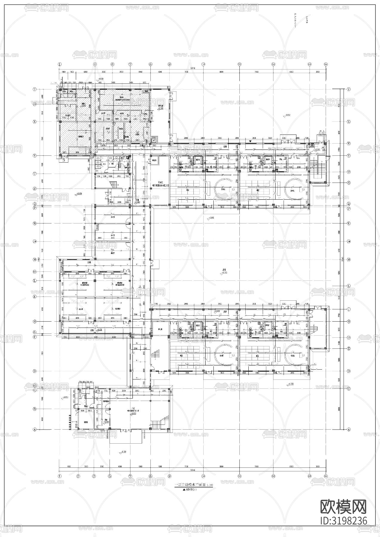 幼儿园给排水cad施工图