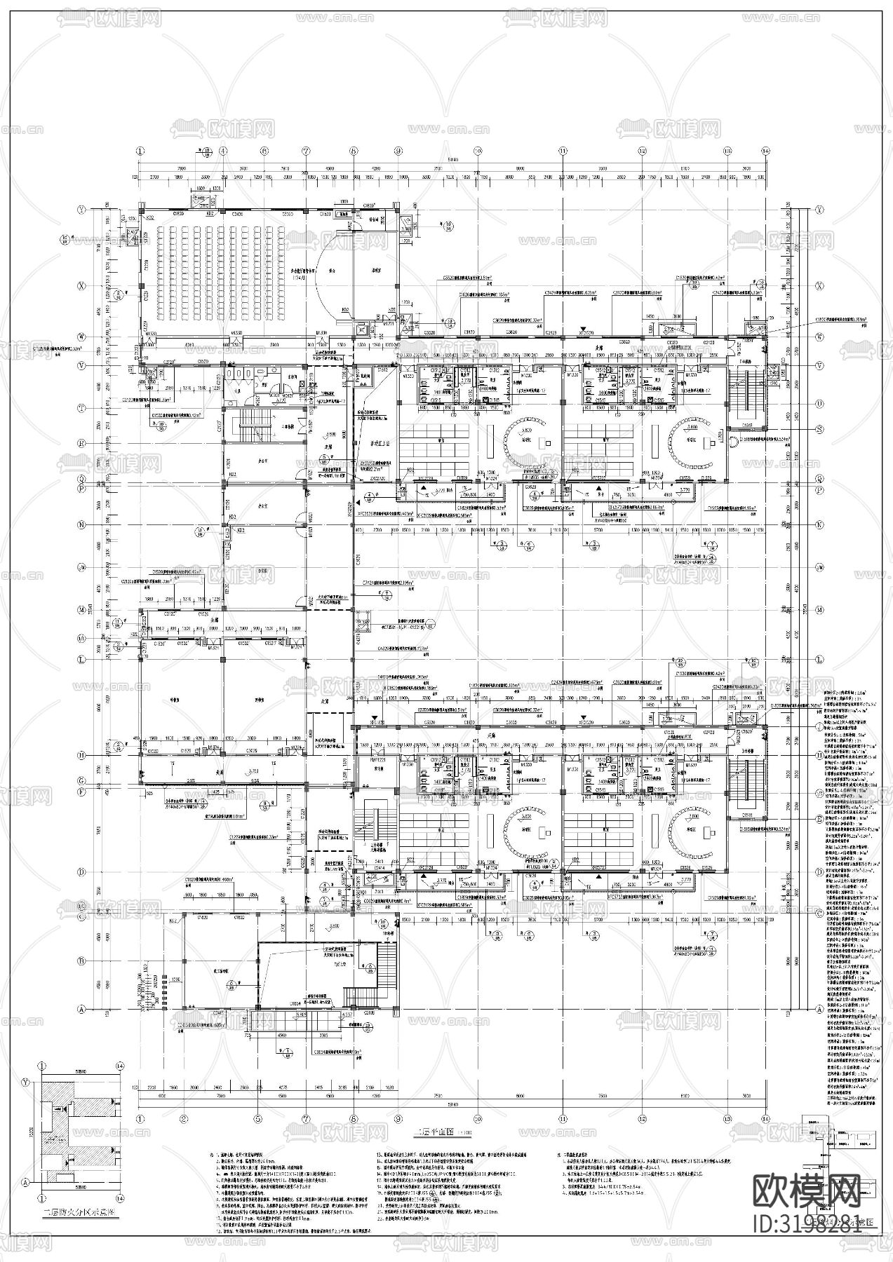 幼儿园cad施工图下载（渲染图7）
