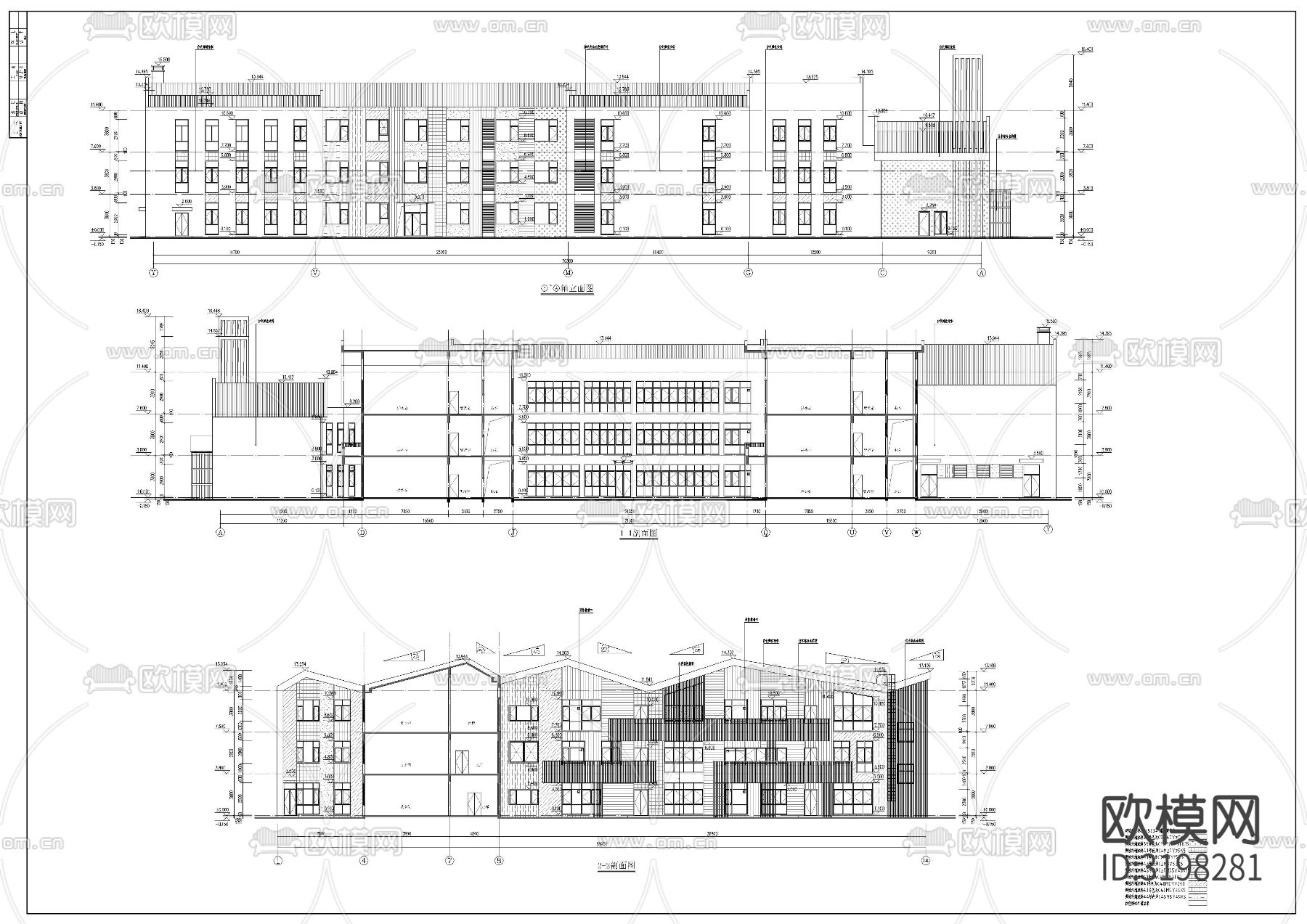 幼儿园cad施工图下载（渲染图2）