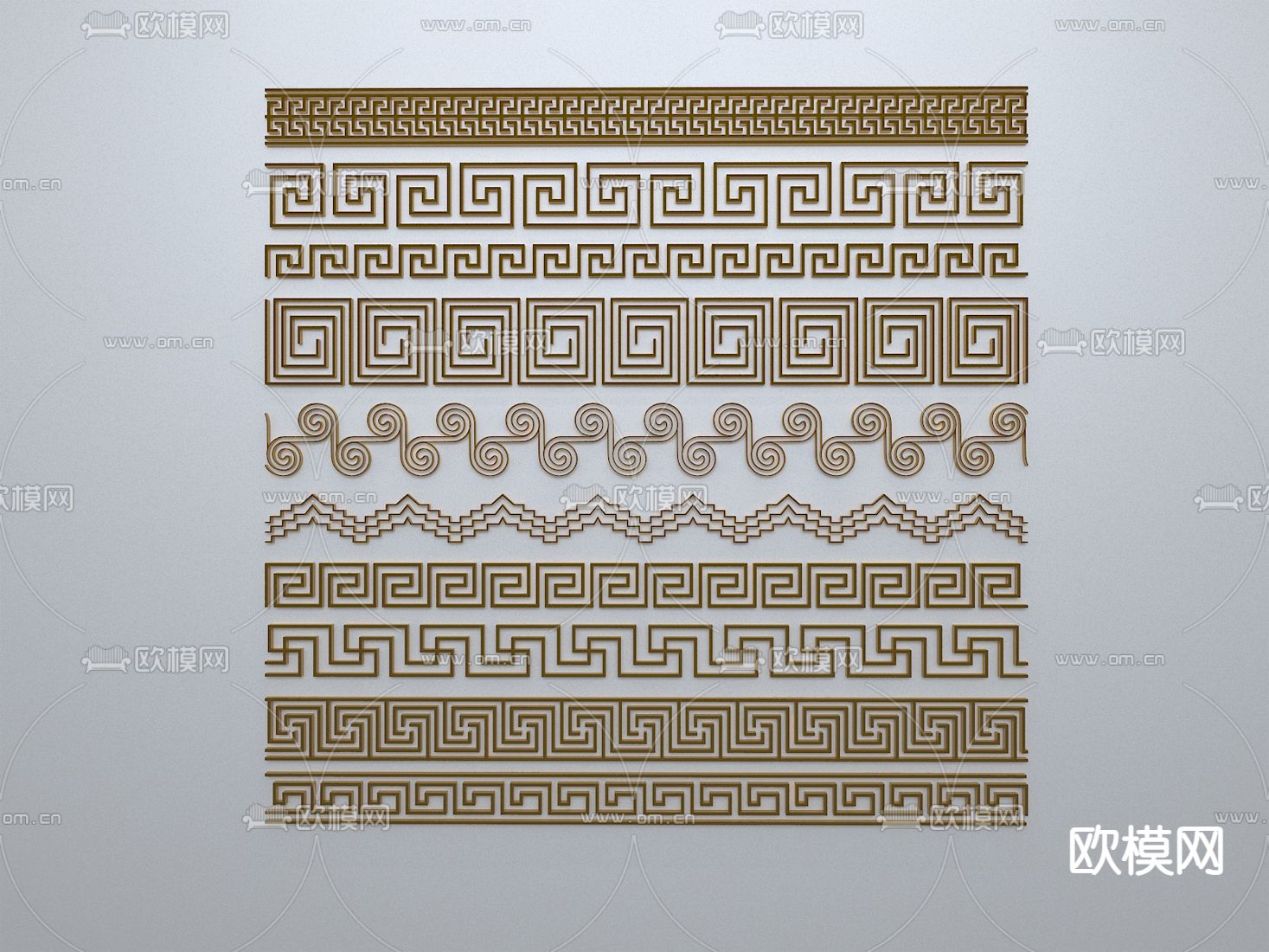 新中式窗花 窗格 镂花窗3d模型下载