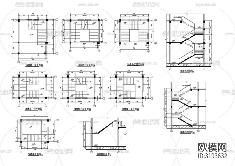 教堂建筑CAD施工圖下載(渲染圖3)