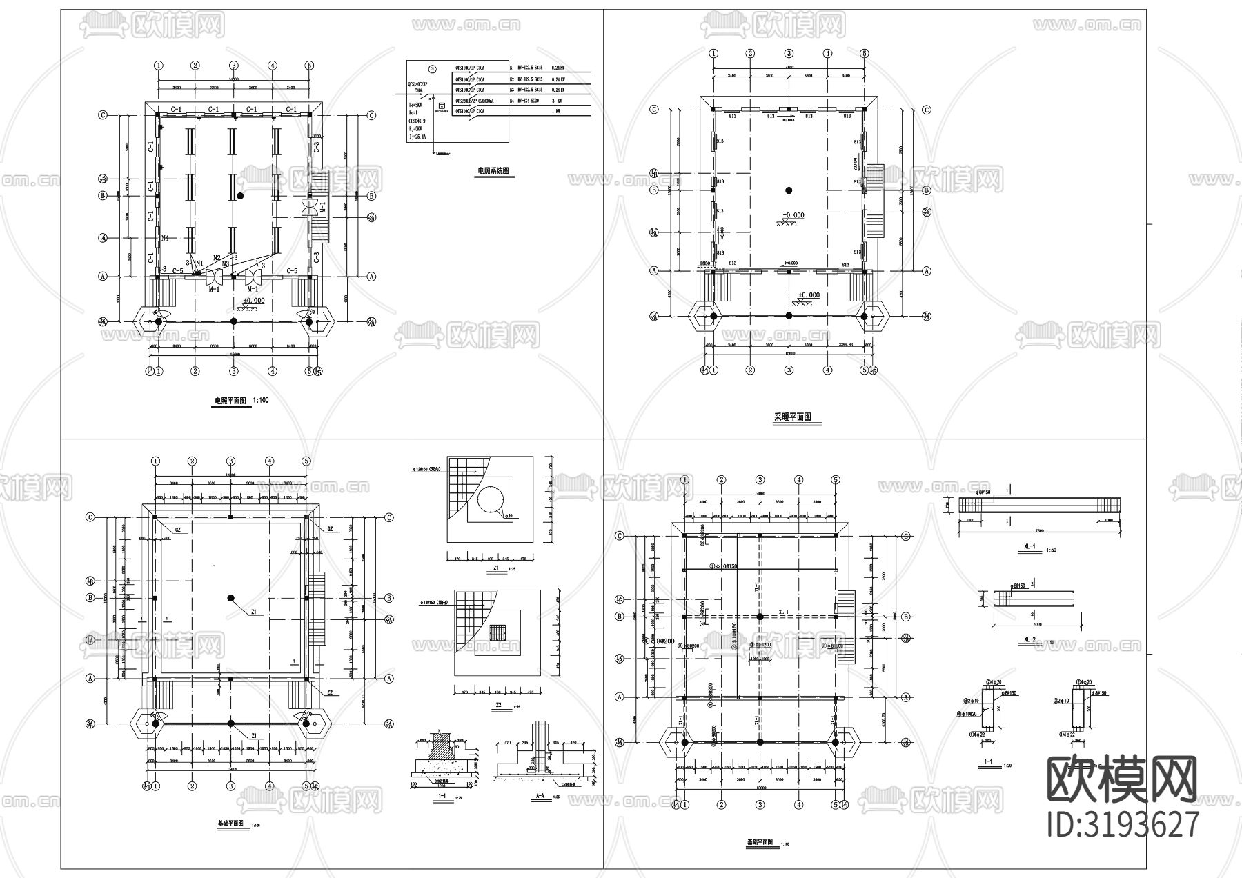 清真寺建筑CAD施工图下载（渲染图1）
