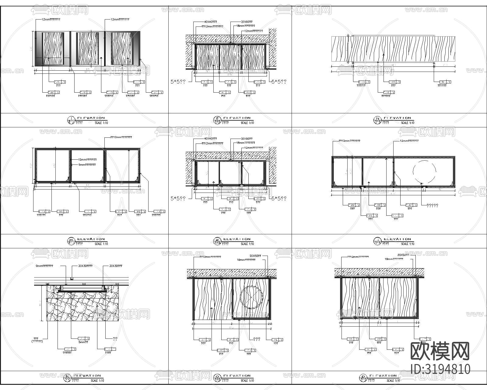 柜体cad大样图下载（渲染图3）