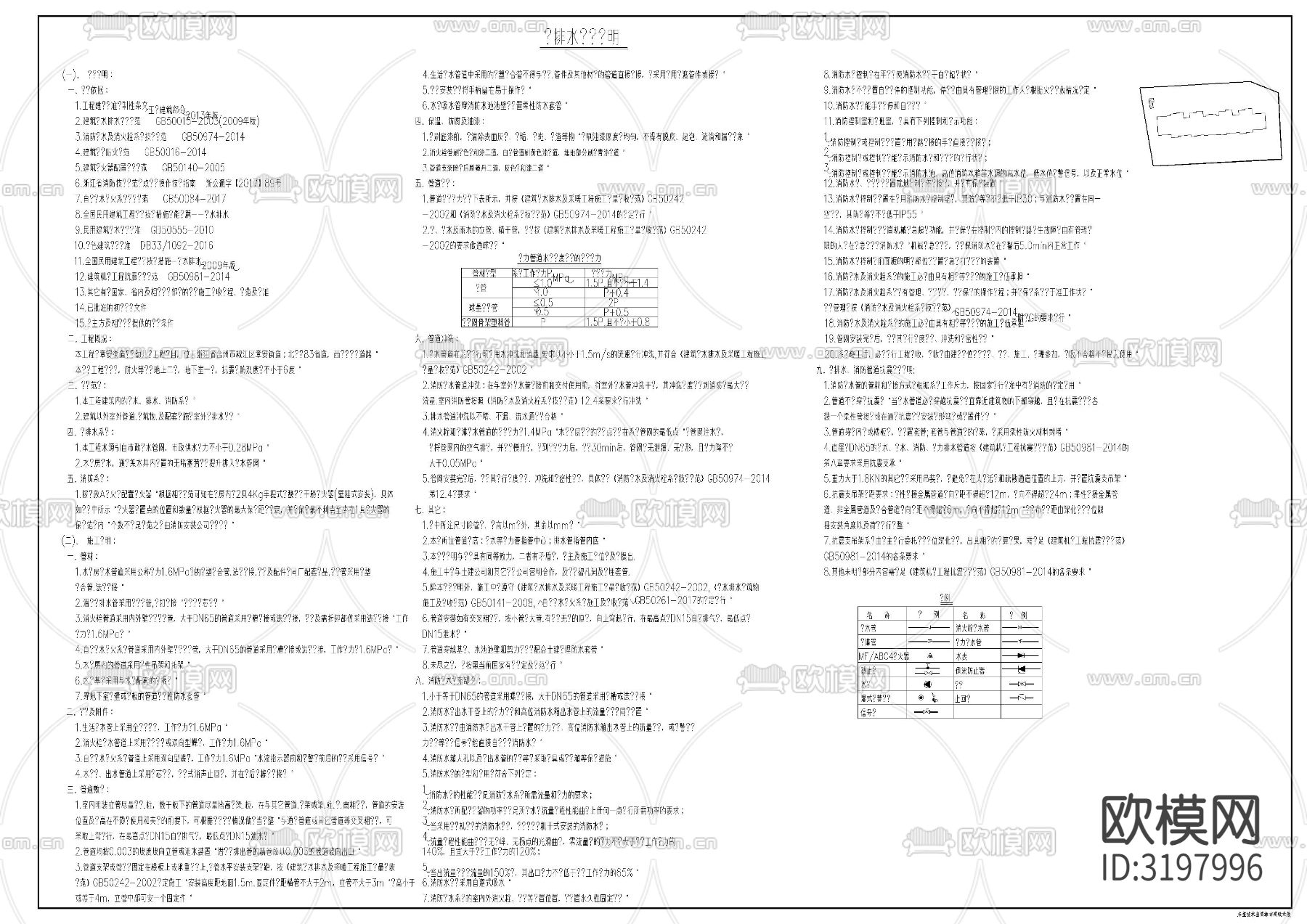 门卫给排水cad施工图下载（渲染图1）