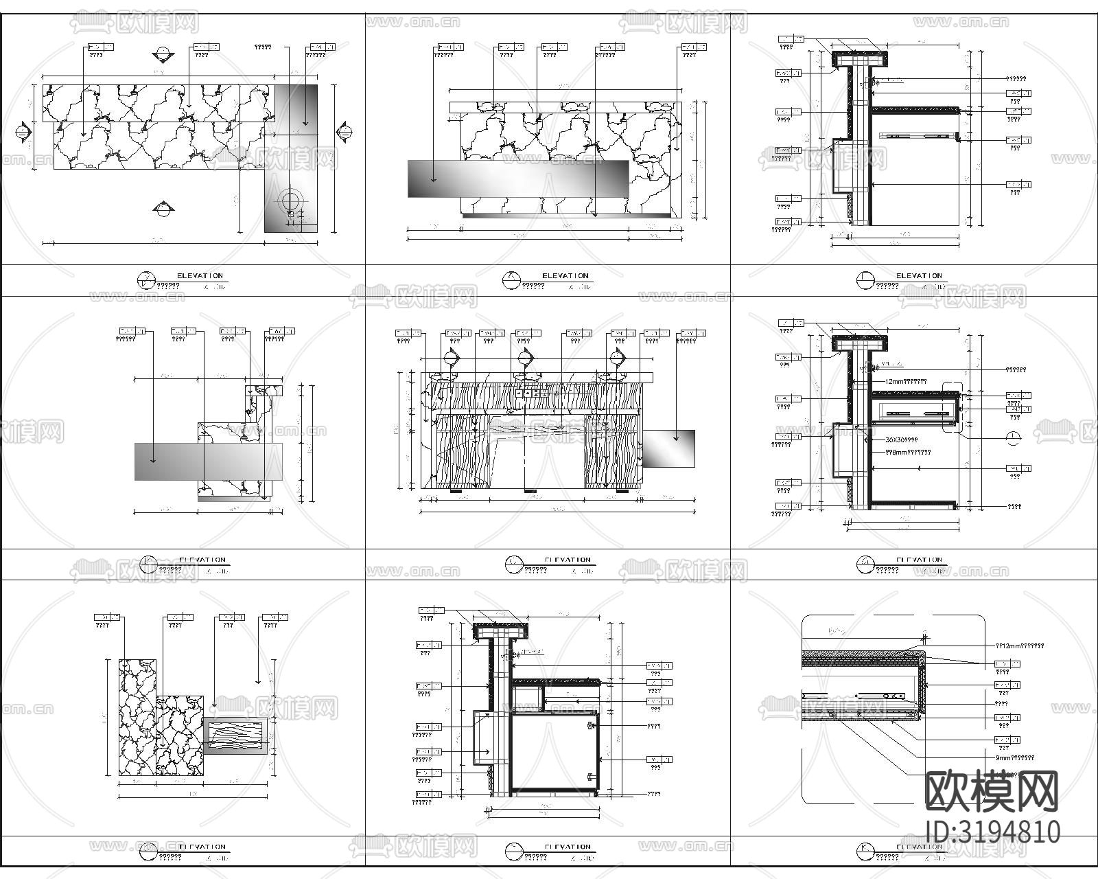 柜体cad大样图下载（渲染图1）