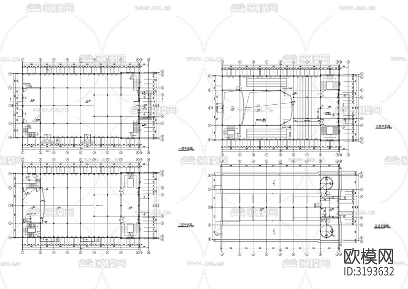 教堂建筑CAD施工圖下載(渲染圖4)