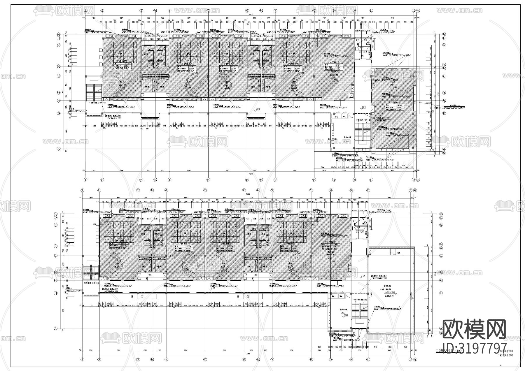 幼儿园暖通图cad施工图下载（渲染图4）