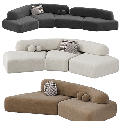  Poliform 多人沙发su模型 