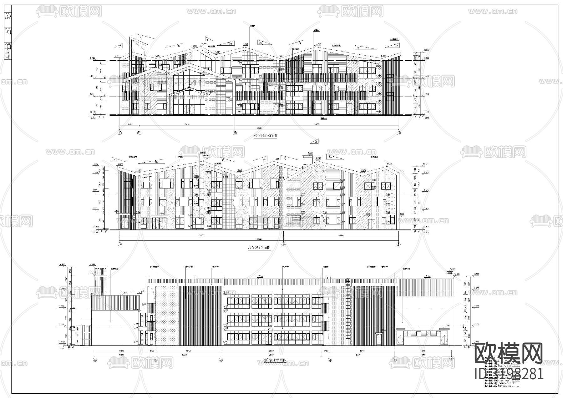 幼儿园cad施工图下载（渲染图3）