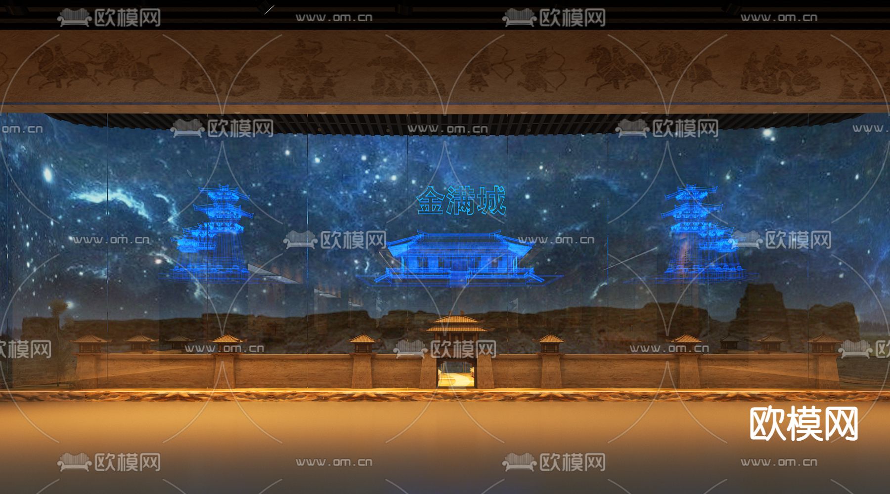 现代博物馆3d模型下载（渲染图4）