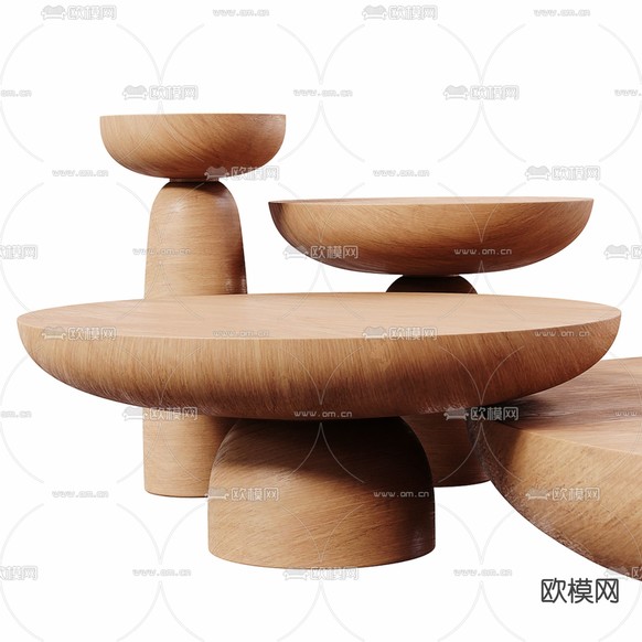 现代咖啡桌 茶几3d模型下载