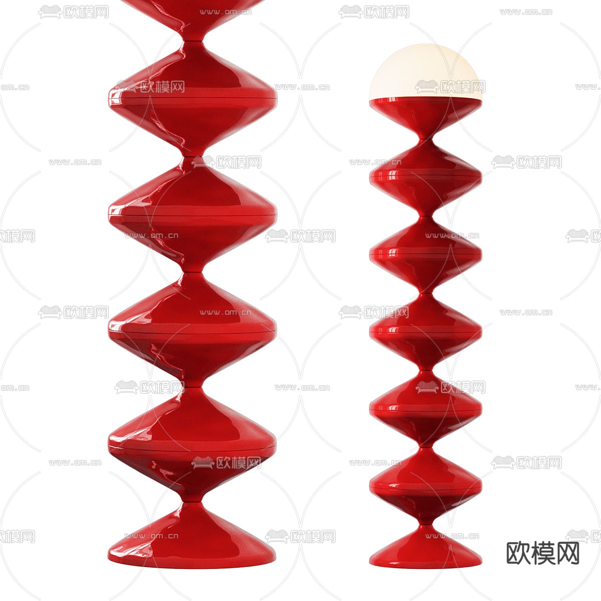 aliexpress落地灯3d模型下载（渲染图2）