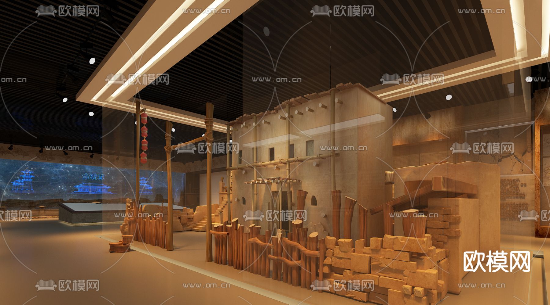 现代博物馆3d模型下载（渲染图5）