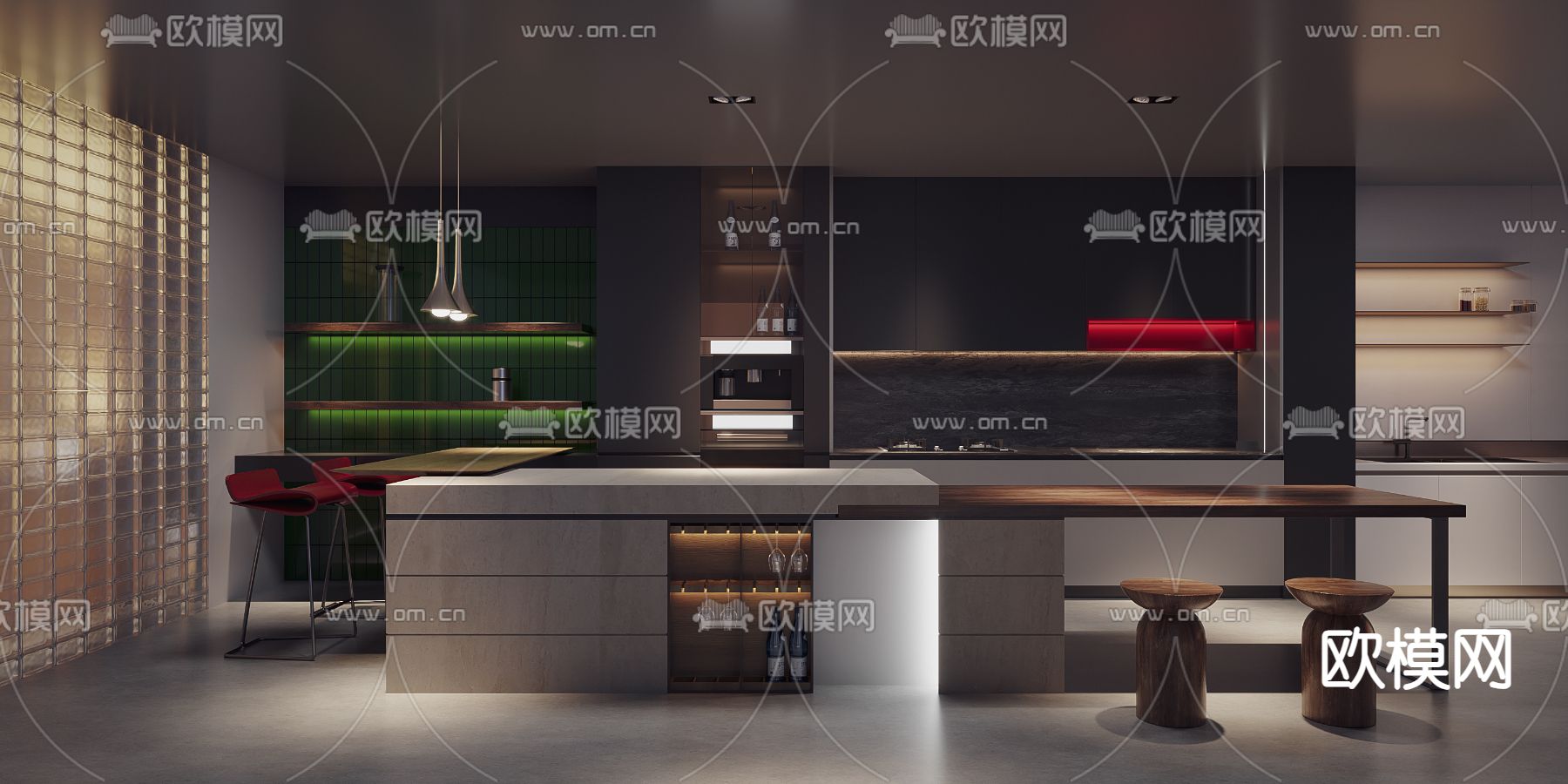 家具展厅3d模型下载（渲染图1）