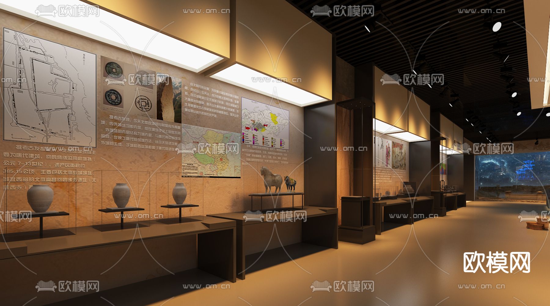 现代博物馆3d模型下载（渲染图3）