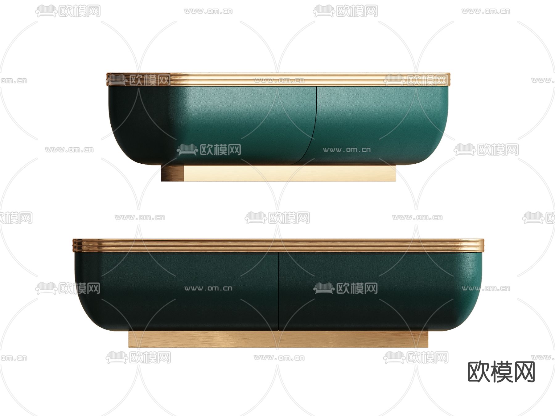 轻奢风前台 接待台3d模型下载