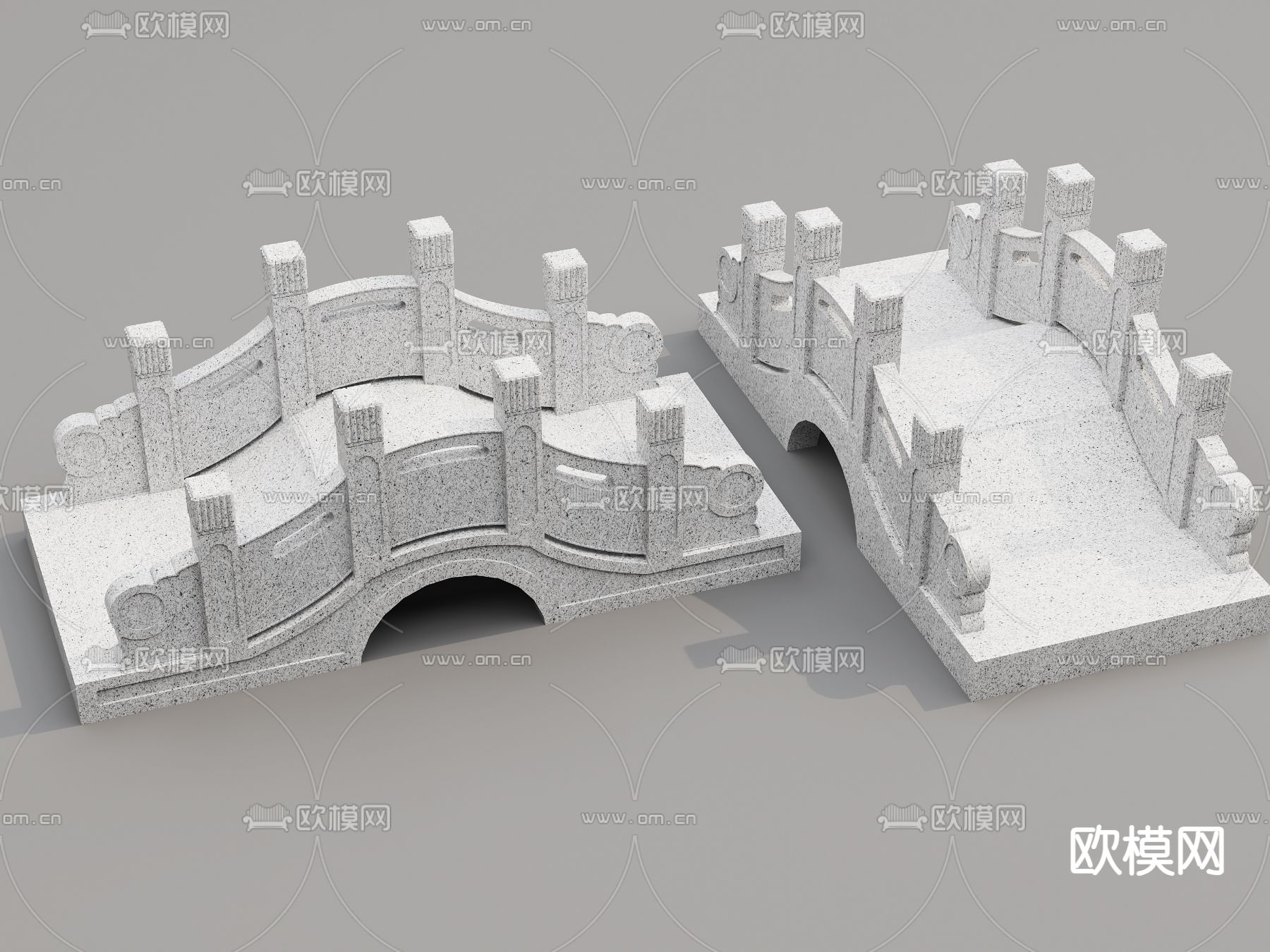 中式景观桥 石拱桥 小石桥3d模型下载