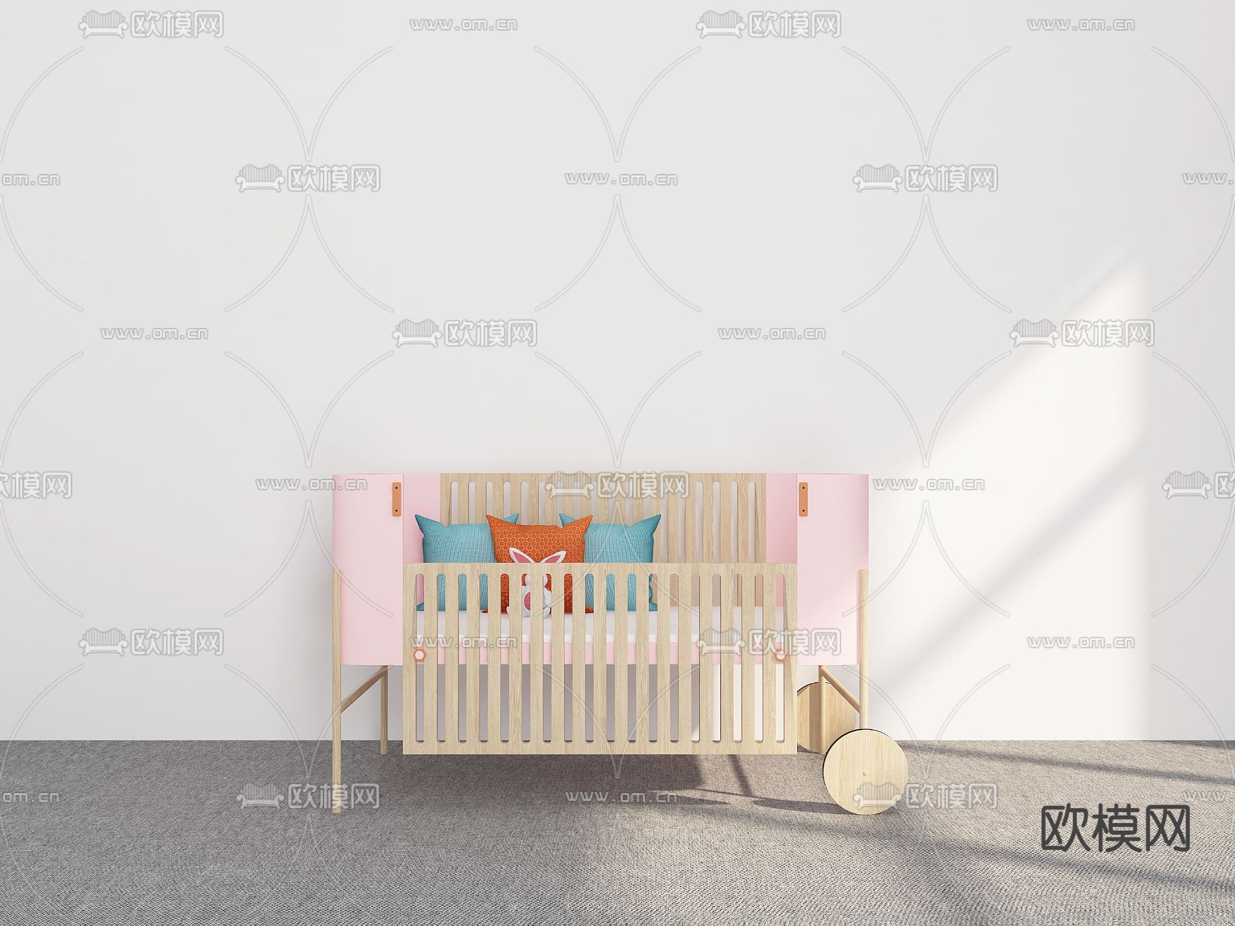 婴儿床3d模型下载