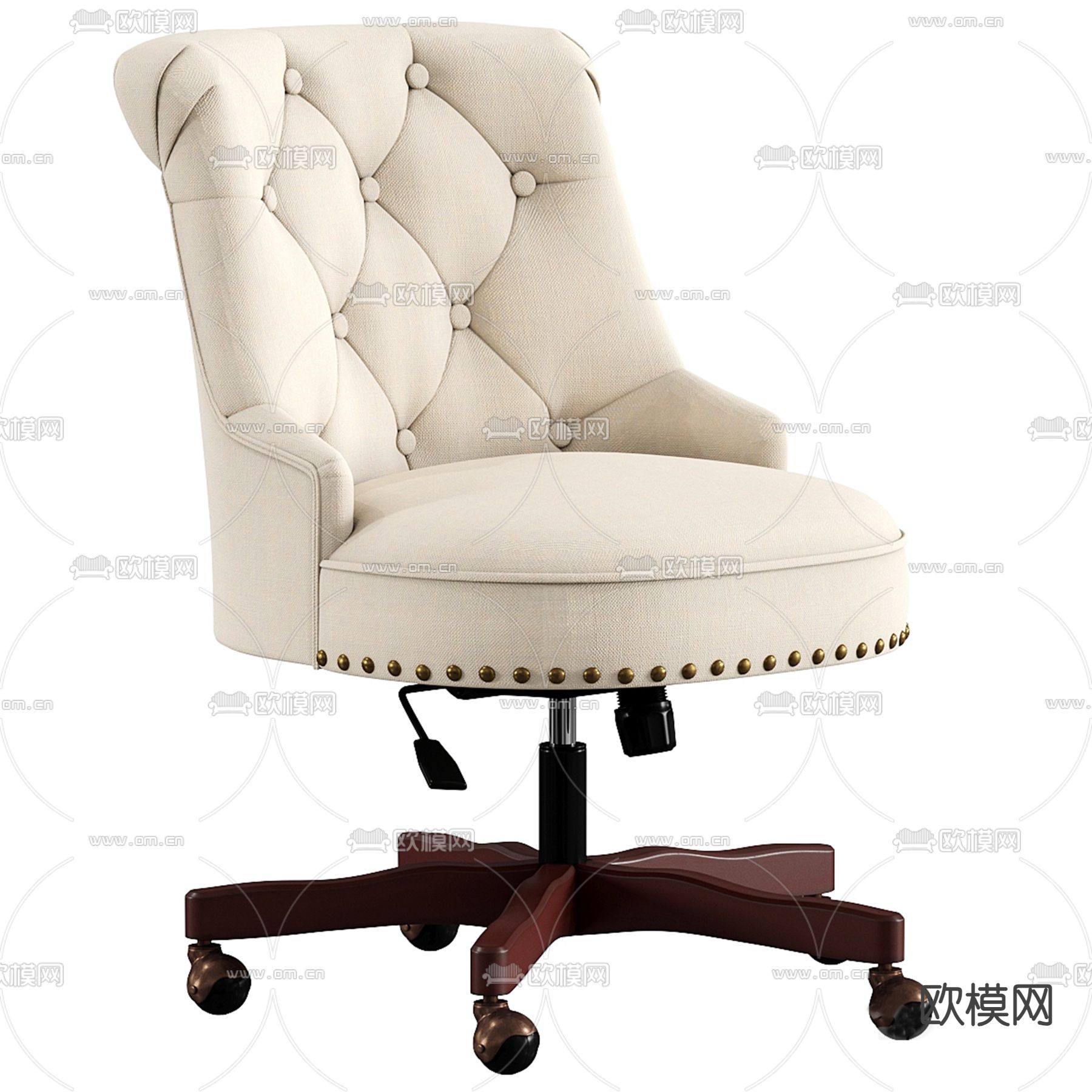 简欧办公椅 大班椅 老板椅3d模型下载